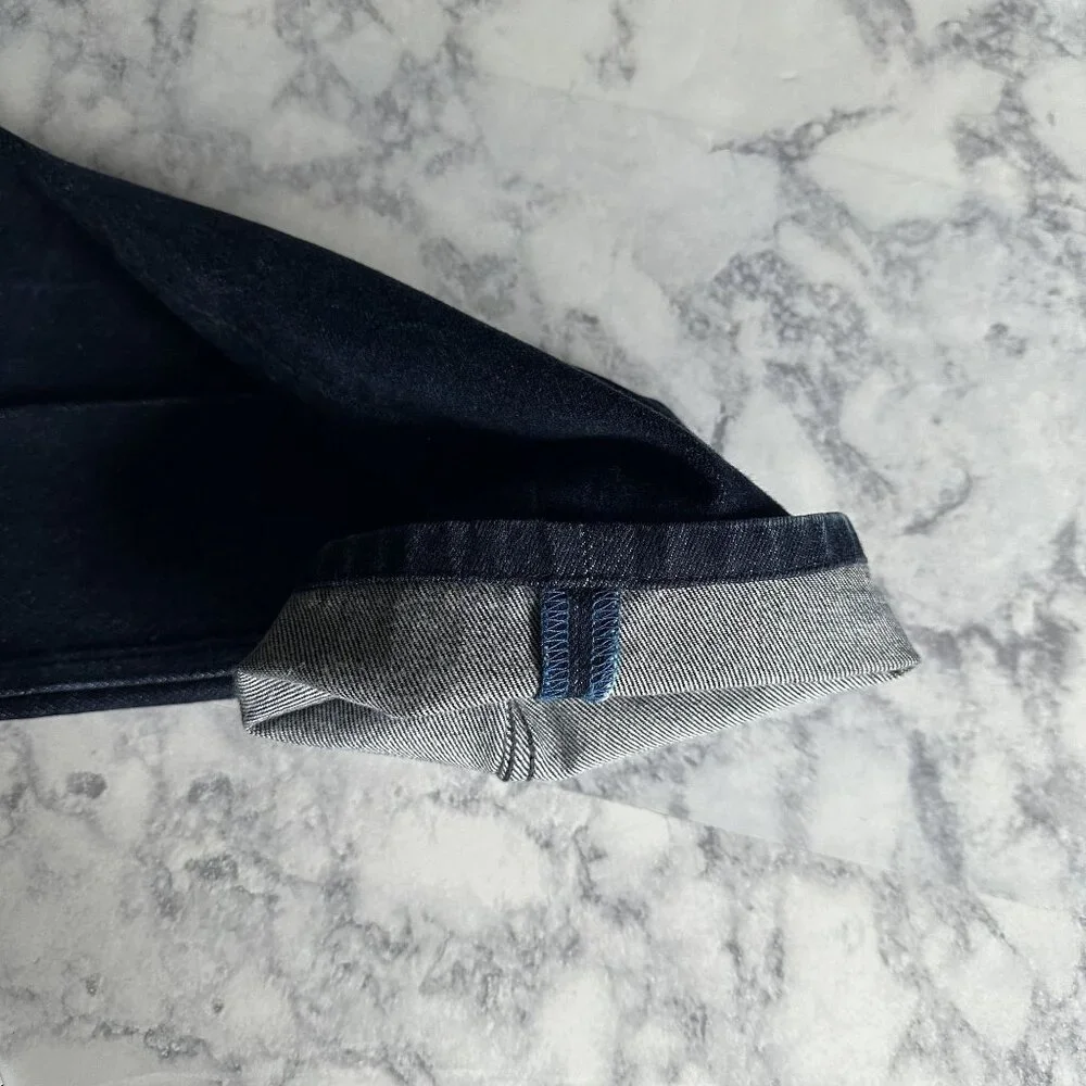 Acne Mic A Low Rise Jeans in Dark Wash - Picture 9 of 12